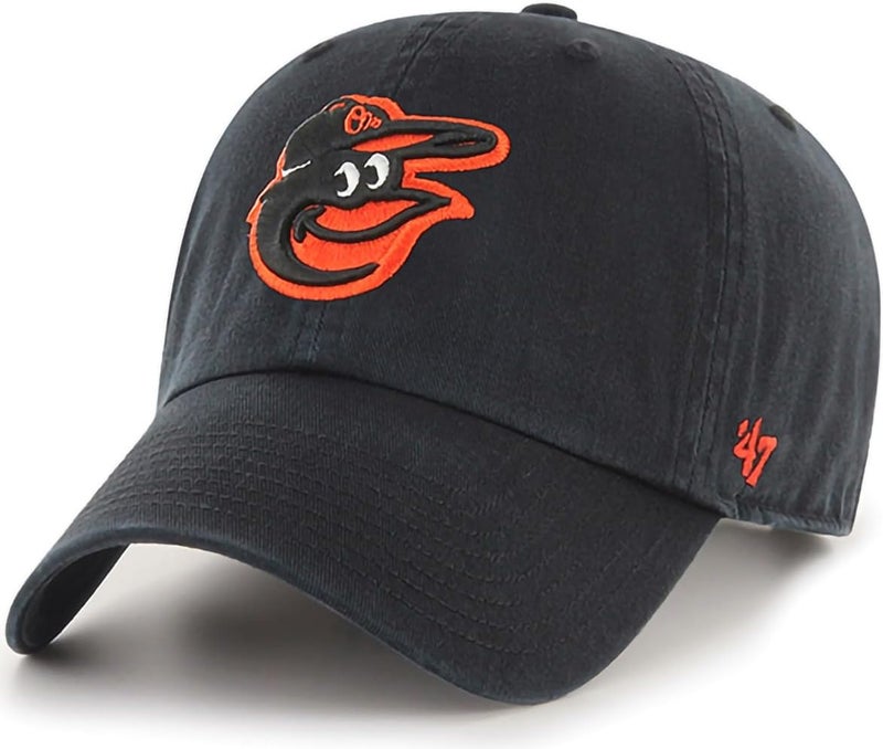 47 Brand MLB Team Color Home Primary Logo Clean Up Adjustable Baseball Cap Hat, Adult One Size Fits All - Image 1